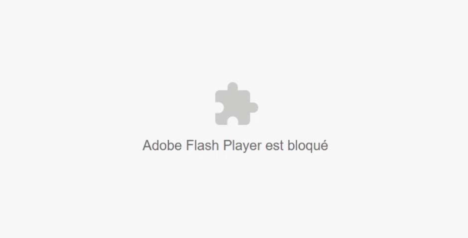 Flash Player est bloqué