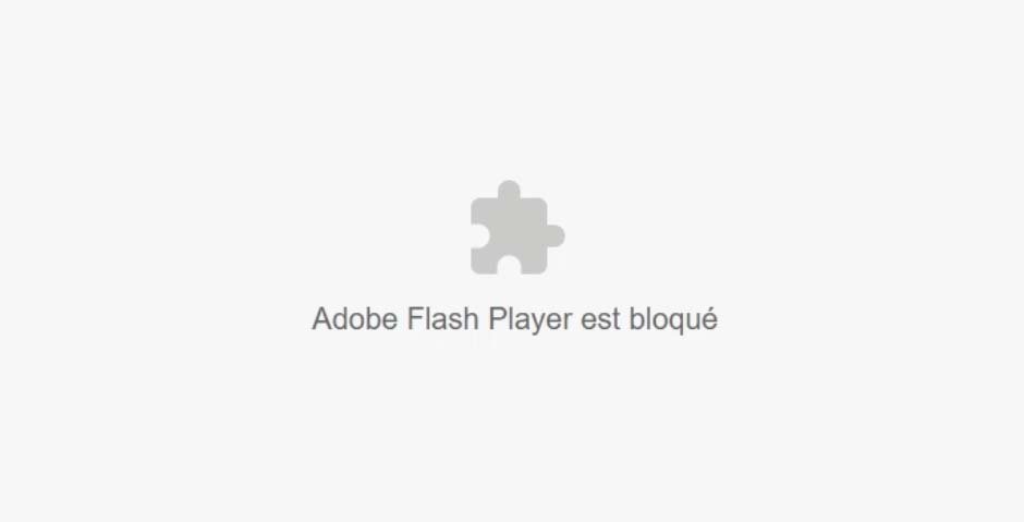 Flash Player est bloqué